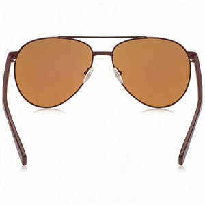 Lacoste L185S Aviator Sunglasses for Women — interior view, Non-Polarized lens detail