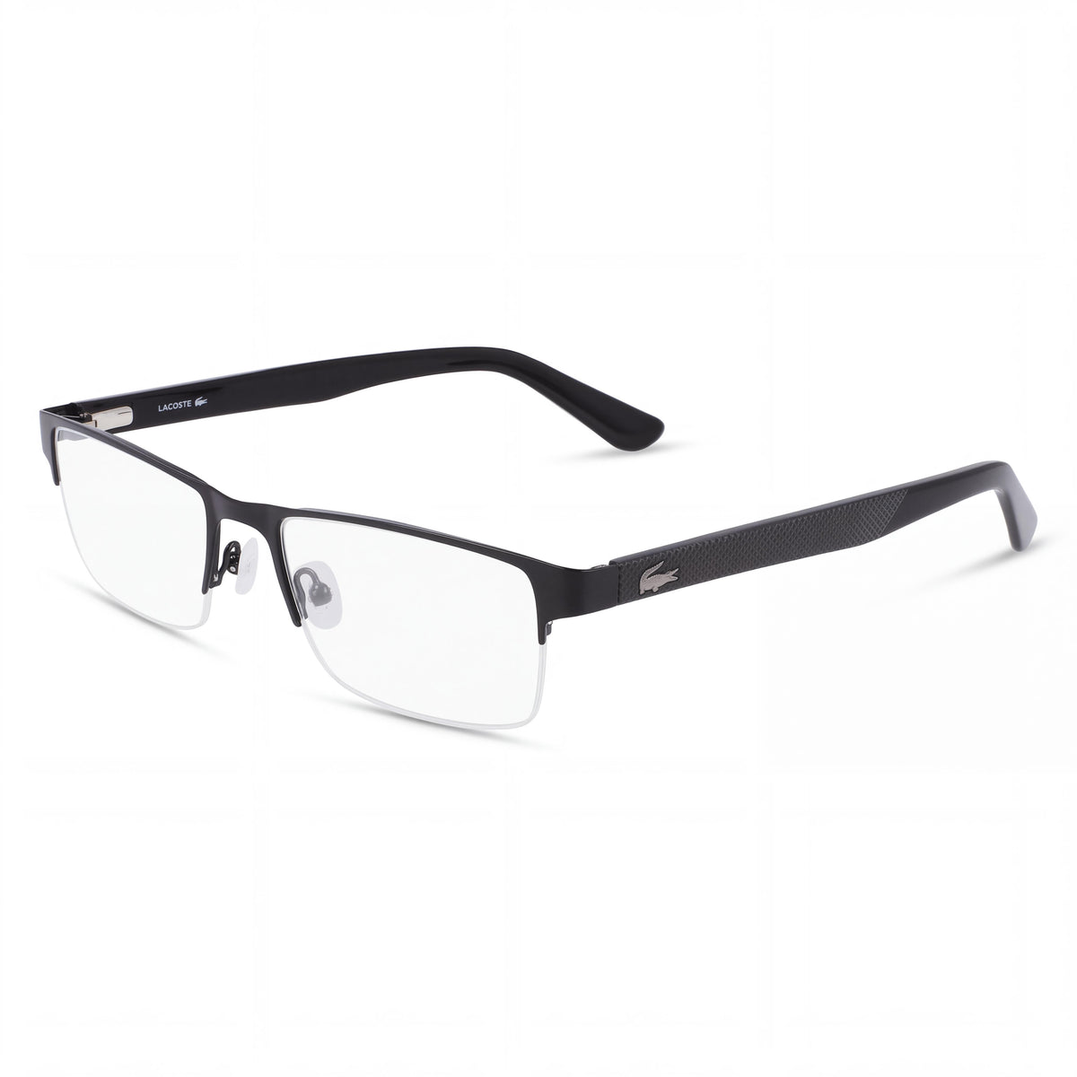 Gafas Lacoste L2237 rectangulares negro mate unisex, 53 mm, Photo 1