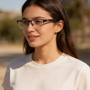 Lacoste L2237 Matte Blue Eyeglasses Unisex — lifestyle wear, office and reading