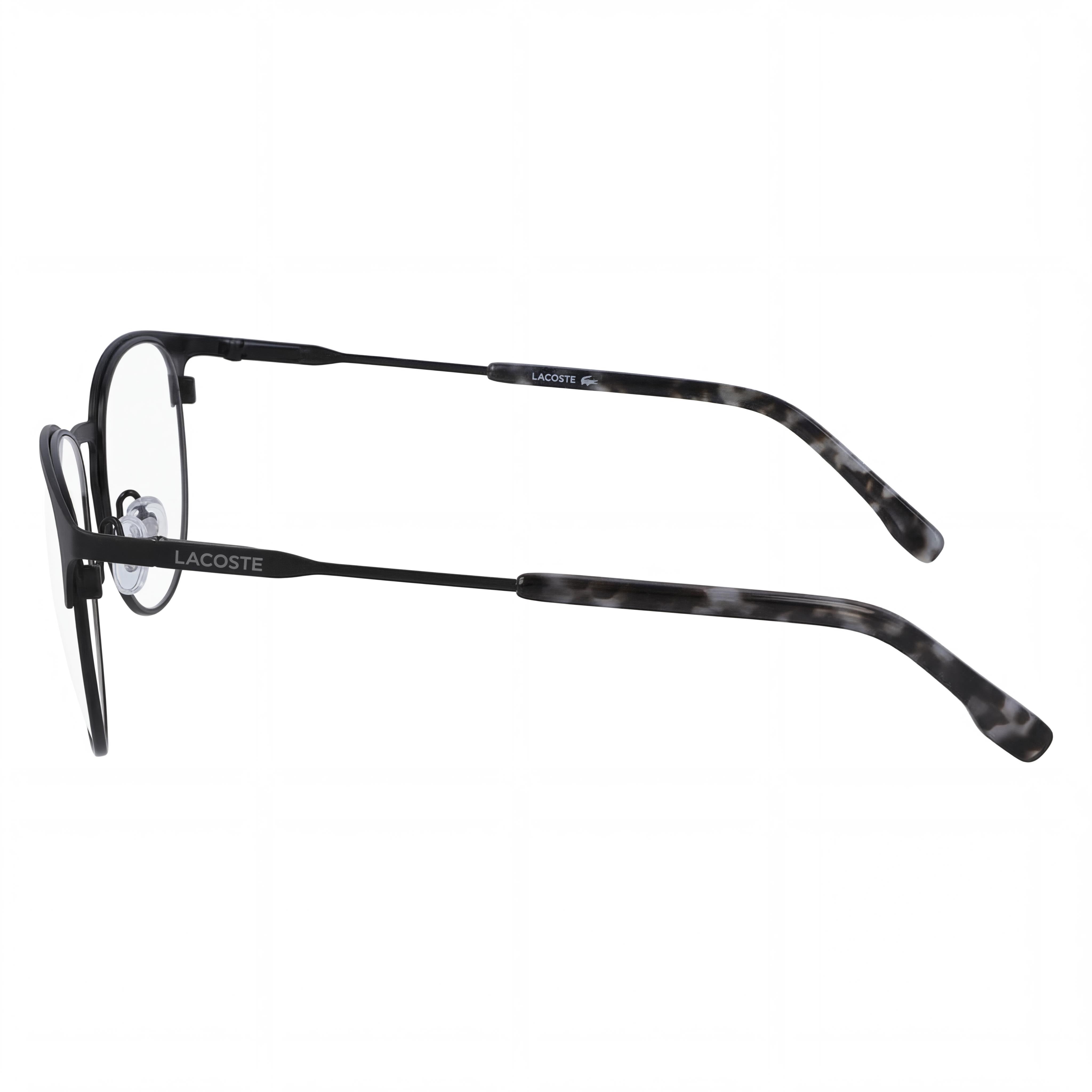 Lacoste L2251 Black Round Unisex Eyeglasses, Acetate, Photo 2