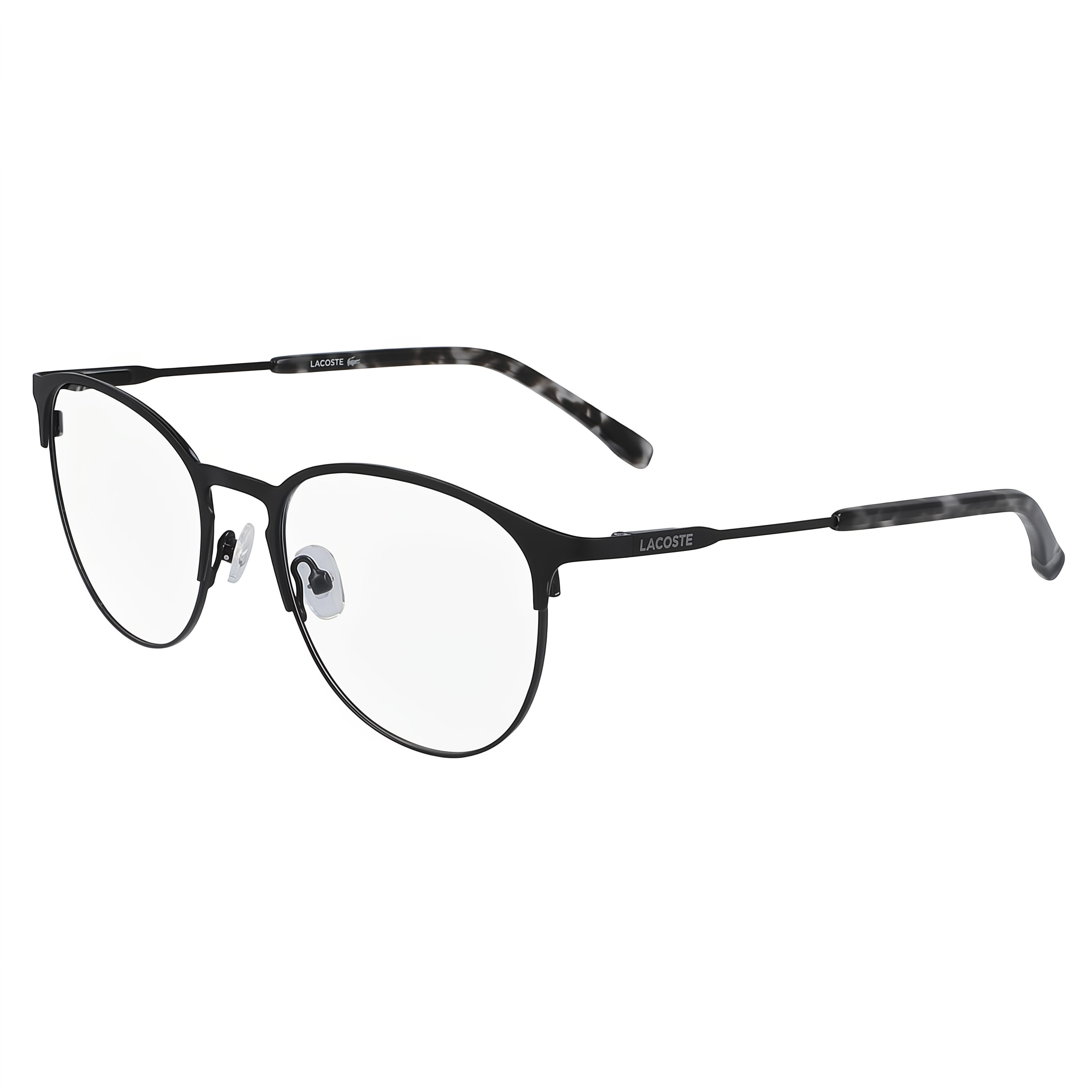 Lacoste L2251 Black Round Unisex Eyeglasses, Acetate, Photo 1
