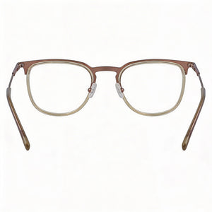 Lacoste L2264 43109 Round Eyeglasses Unisex — side view, Copper Acetate temples