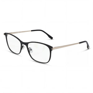 Lacoste L2276 Black/Crystal Square Eyeglasses for Women, Metal frame