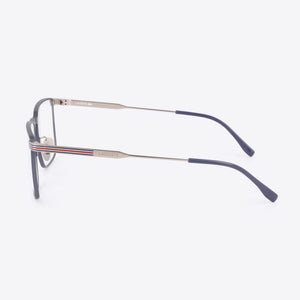 Lacoste L2285E Rectangle Eyeglasses Men — side view, Blue temples