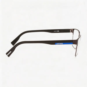 Lacoste L2286 Rectangle Eyeglasses Unisex — side view, Gray Propionate temples