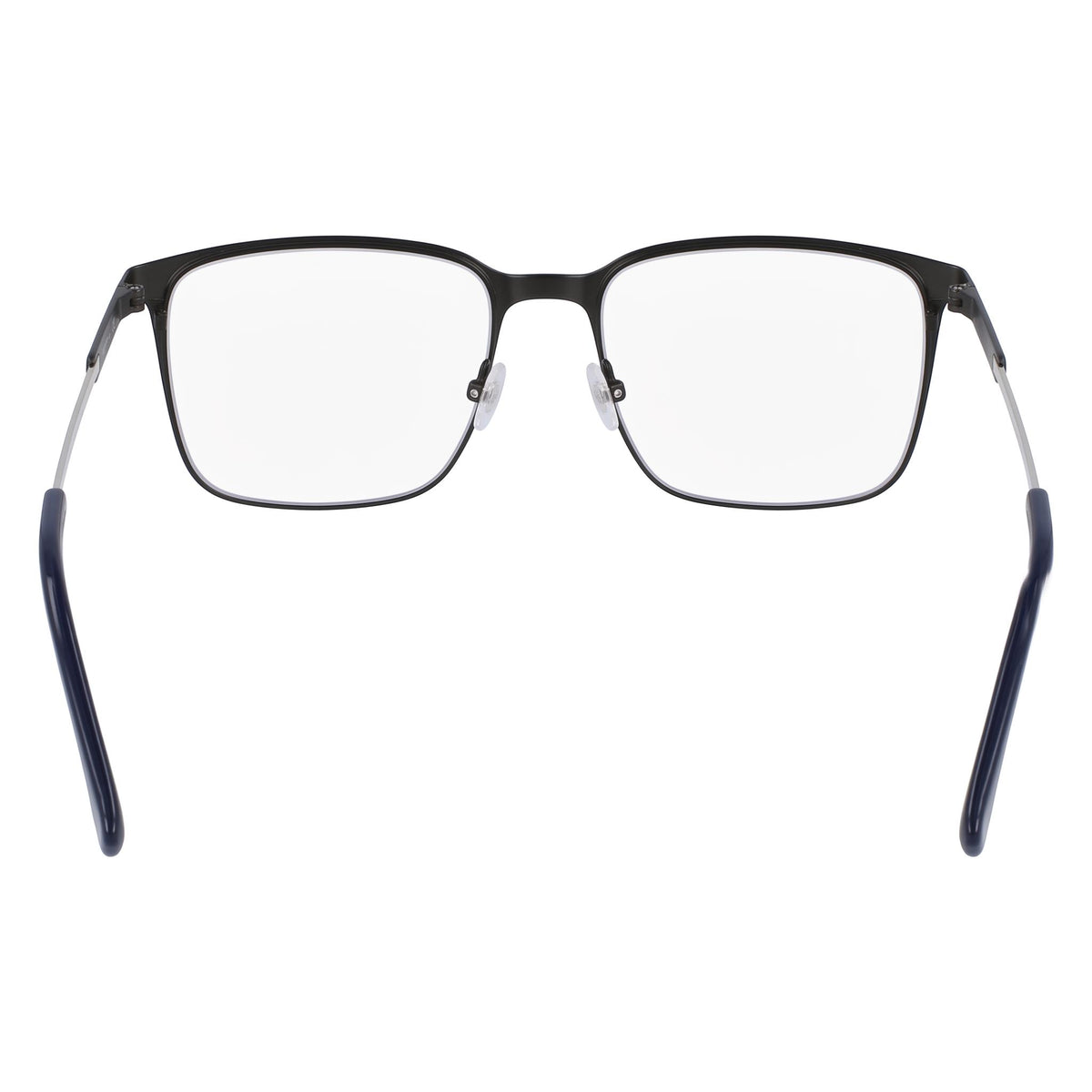 Gafas ópticas Lacoste modernas unisex con montura de acetato gris oscuro mate y lentes de 55 mm de ancho, Photo 4