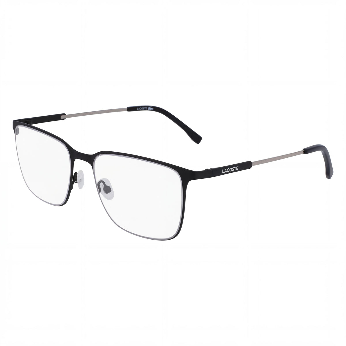 Gafas graduadas rectangulares Lacoste L2287 N negro mate para hombre, 55 mm, Photo 1