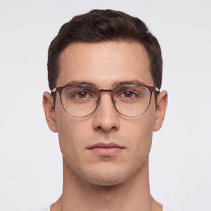 Lacoste L2288 Rectangular Eyeglasses Unisex — interior view, Polycarbonate demo lenses