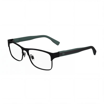 Lacoste L2294 Matte Black Rectangle Eyeglasses for Unisex, Metal frame