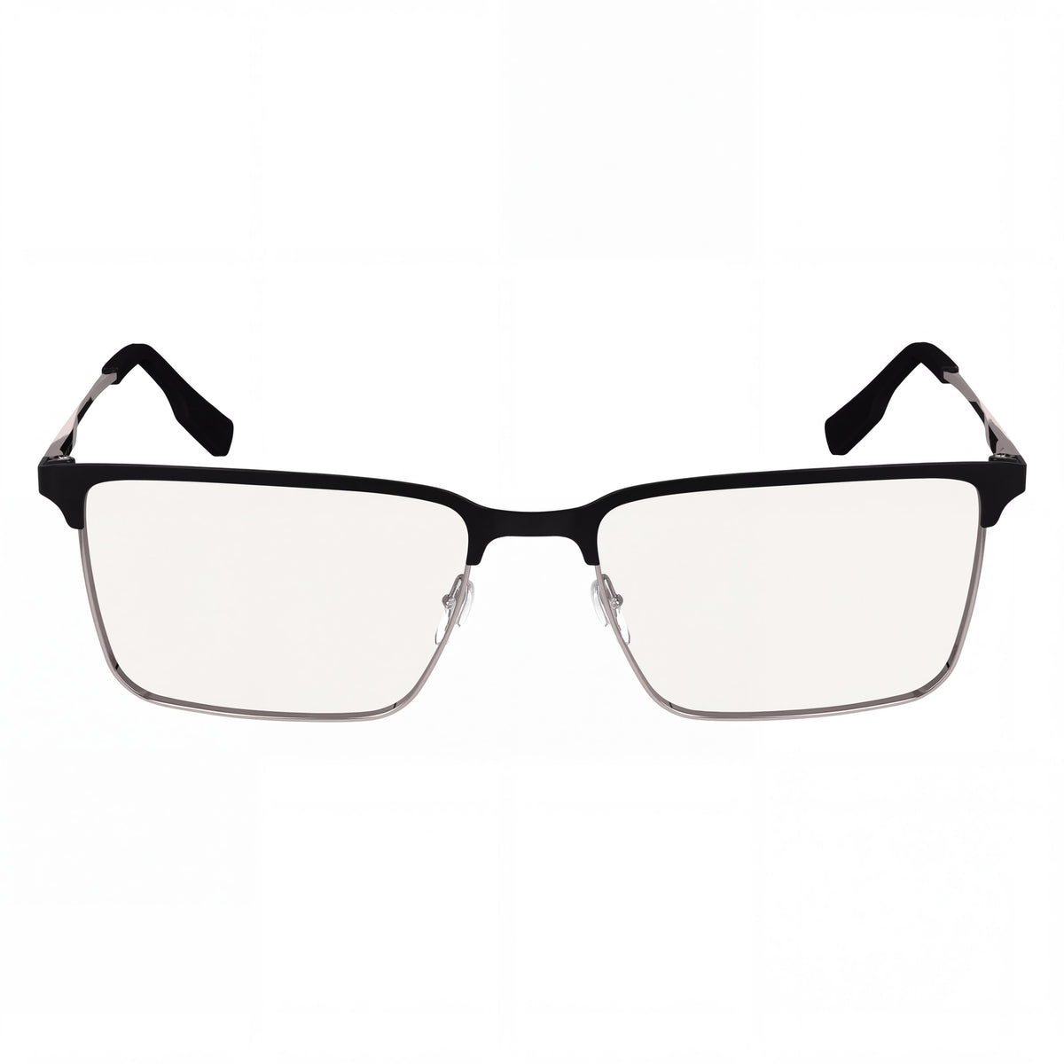 Gafas Oftálmicas Lacoste Casual para Hombre de Metal Negro Mate con Lentes Transparentes de Plástico, 55-17-145, Photo 2