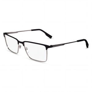 Lacoste L2296 N Black Rectangle Eyeglasses for Men, Metal frame
