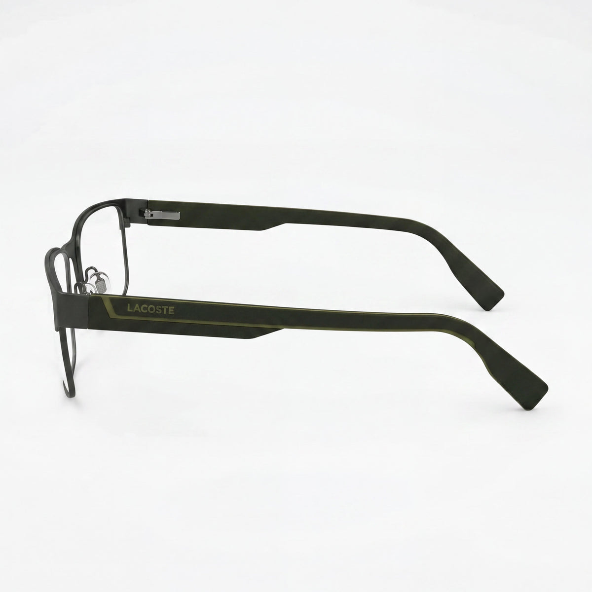 Lacoste L2298 N Matte Khaki Rectangle Eyeglasses for Men, 54mm, Photo 3
