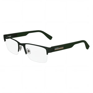 Lacoste L2299 N Matte Green Rectangle Eyeglasses for Men, Plastic frame