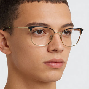 Lacoste L2303 Rectangle Eyeglasses Unisex — interior view, Polycarbonate demo lenses