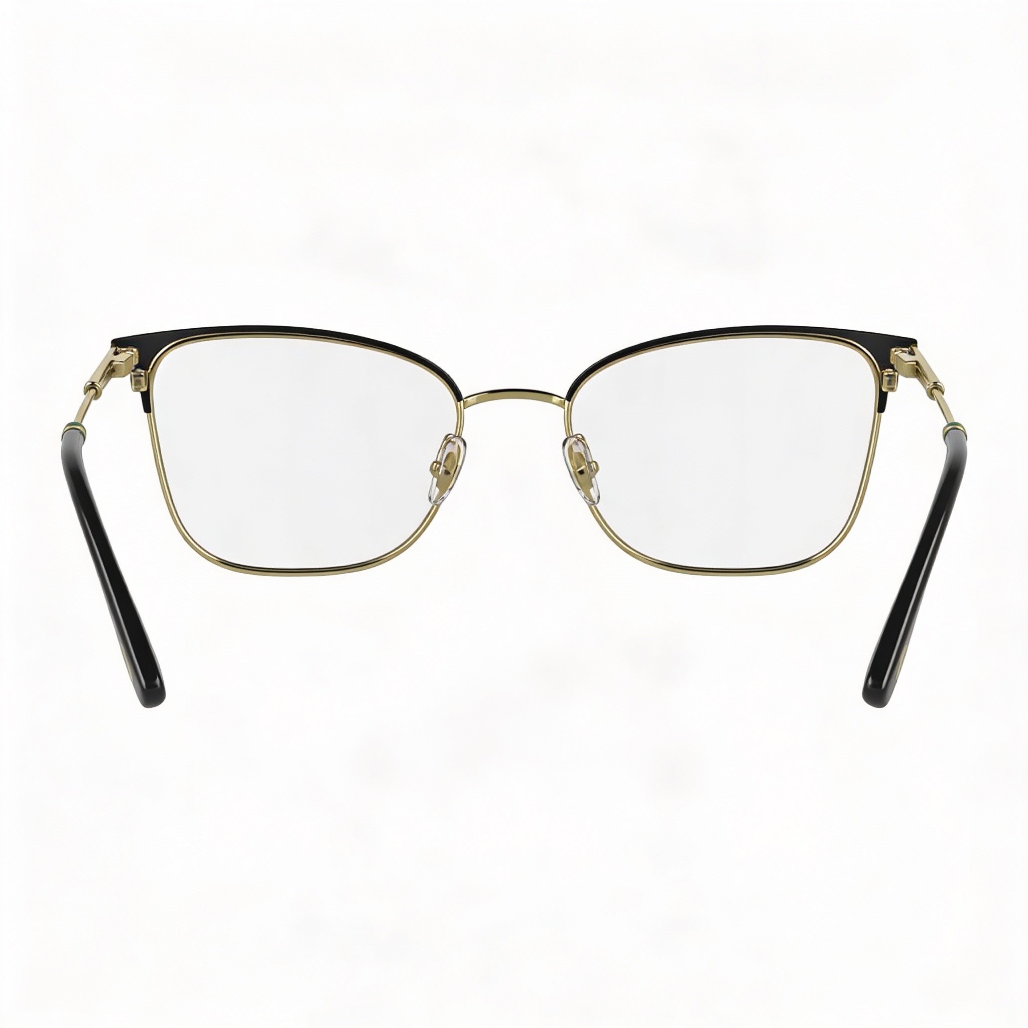 Lacoste L2303 Black Gold Rectangle Unisex Eyeglasses, Metal, Photo 3