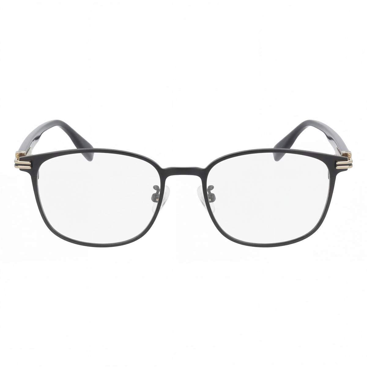 Gafas graduadas rectangulares Lacoste L2530lb en negro satinado para hombre, Photo 2