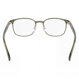 Lacoste L2530lb Oval Eyeglasses Unisex — side view, Gold Brown temples