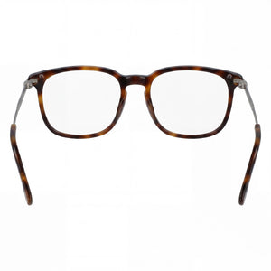 Lacoste L2603ND Rectangle Eyeglasses Unisex — side view, Havana Acetate temples