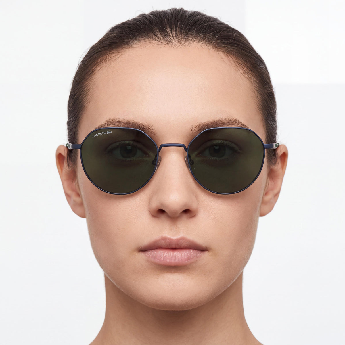 Lacoste L268s Round Blue Metal Sunglasses Unisex, 53mm, Photo 3