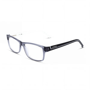 Lacoste L2707 Grey Rectangle Eyeglasses Unisex, Injected frame