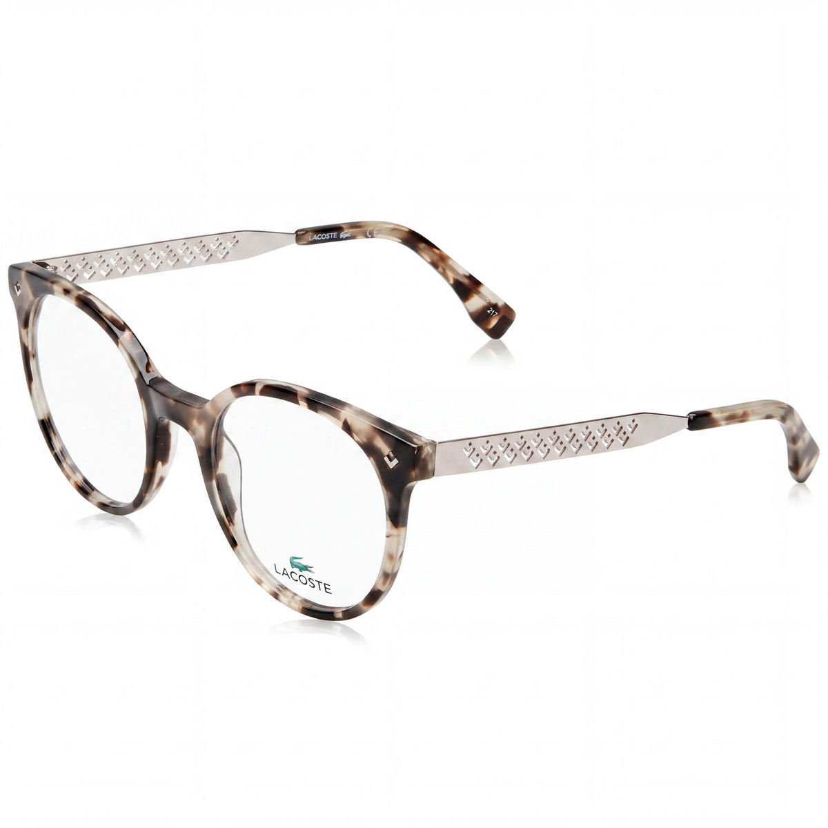 Lacoste L2806 Rose Havana Round Eyeglasses for Men, 50mm, Photo 1