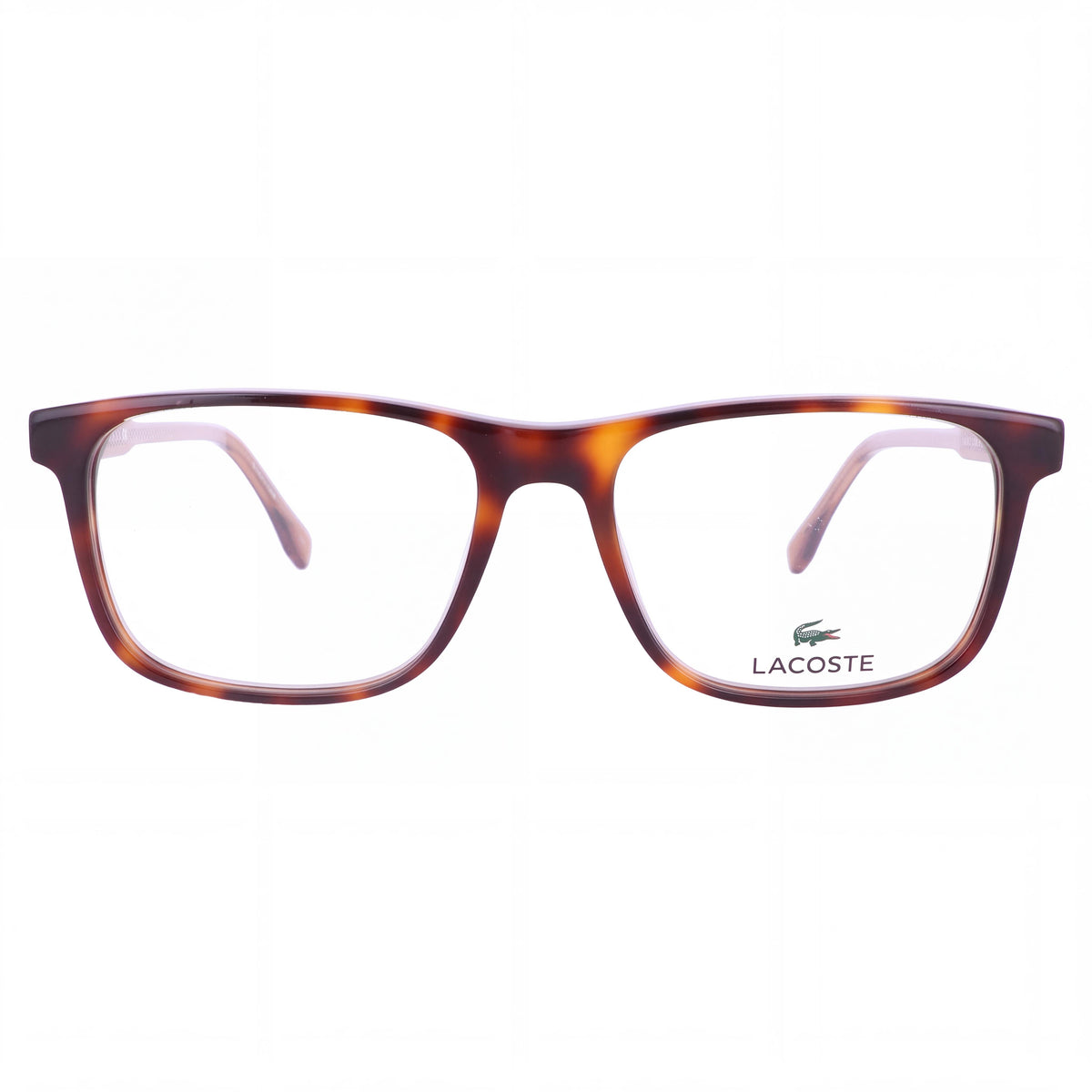 Lacoste L2852 Red Havana Rectangle Eyeglasses for Men, 53mm, Photo 2