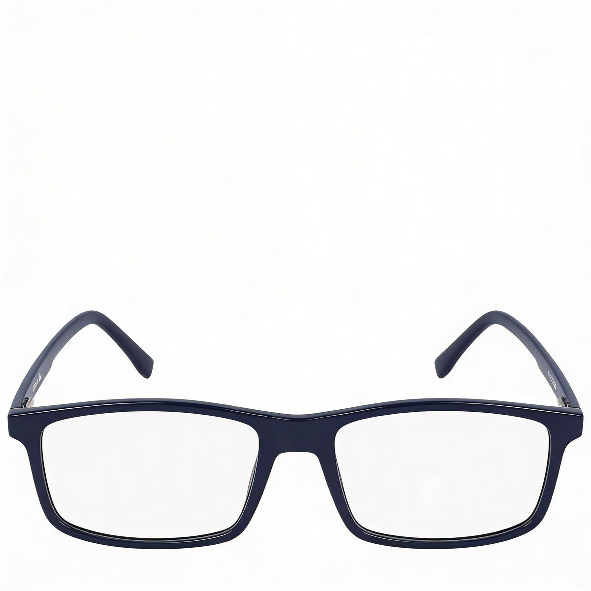 Monturas de gafas unisex casuales Lacoste con montura azul y lentes de plástico transparentes, 54 mm, Photo 2