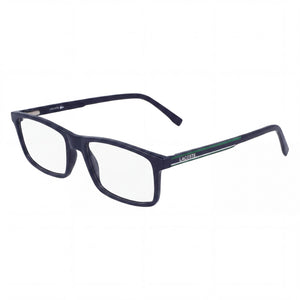 Lacoste L2858 Blue Rectangle Eyeglasses Unisex