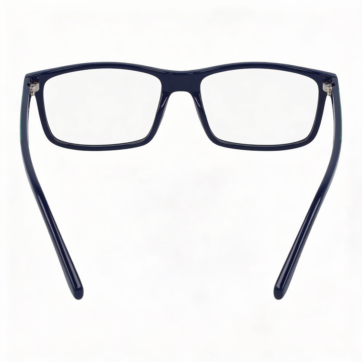 Monturas de gafas unisex casuales Lacoste con montura azul y lentes de plástico transparentes, 54 mm, Photo 3