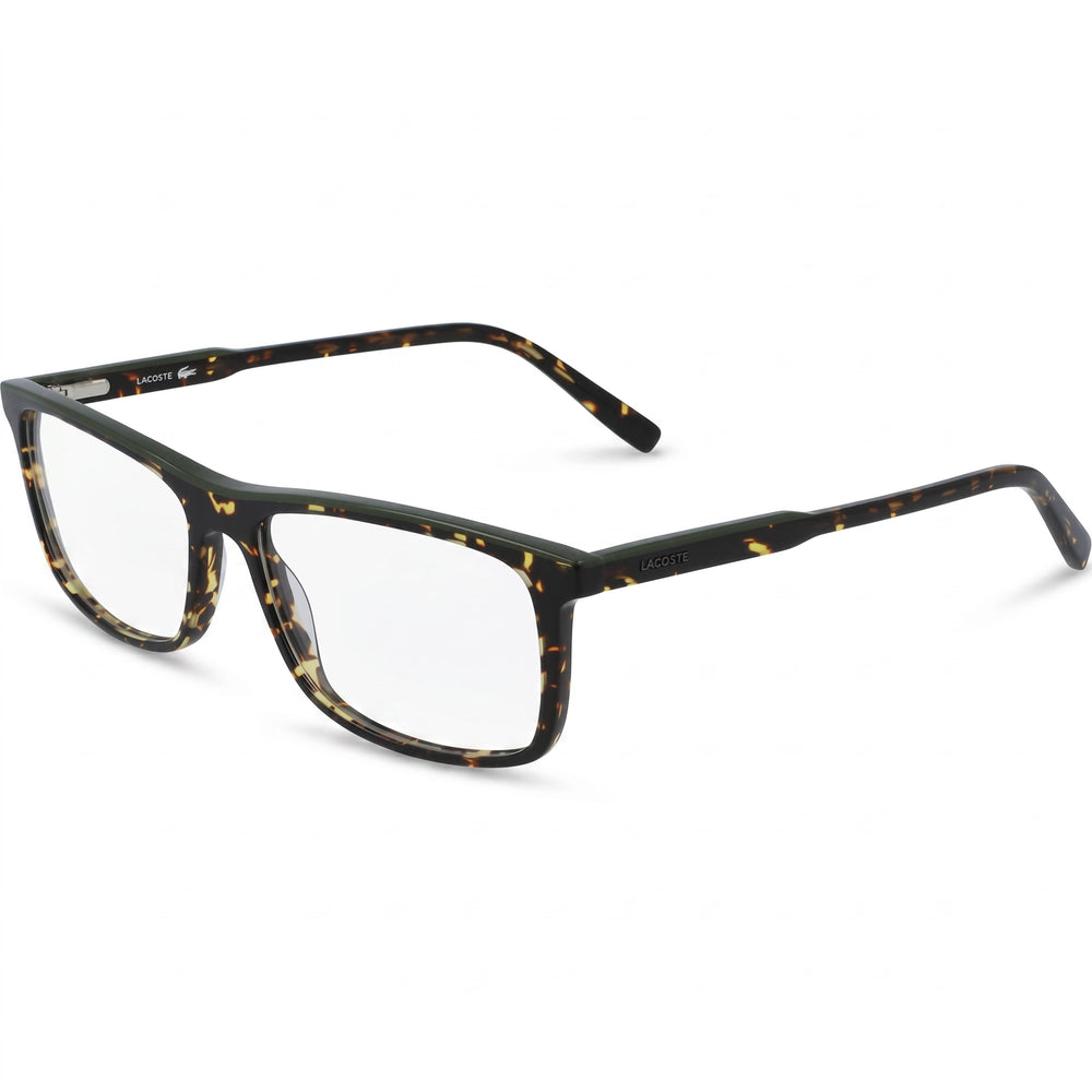 Lacoste L2860 215 Havana Rectangle Eyeglasses Unisex, Plastic frame