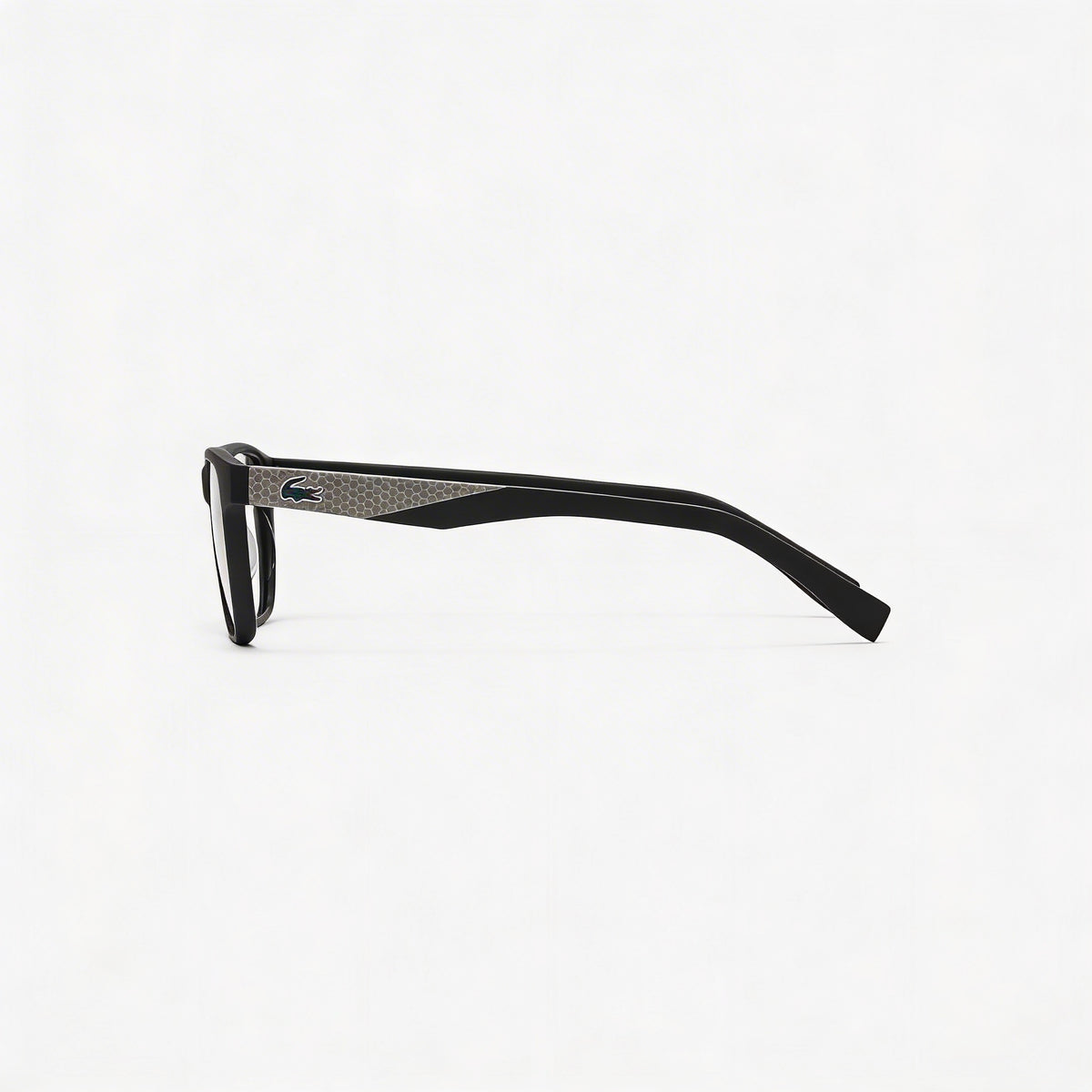 Gafas graduadas Lacoste L2862 rectangulares en negro mate para hombre, 54 mm, Photo 2