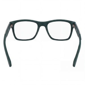 Lacoste L2862 N Rectangle Eyeglasses Men — side view, Green Plastic temples