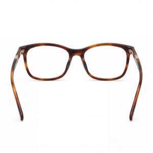 Lacoste L2885 Rectangle Eyeglasses Women — side view, Havana Acetate temples