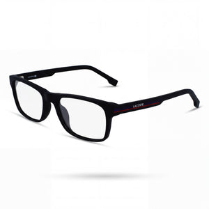 Lacoste L2886 N Matte Black Rectangle Eyeglasses for Men, Plastic frame