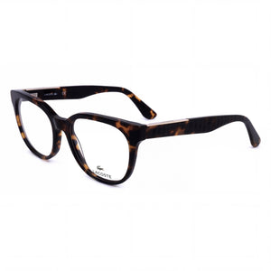Lacoste L2901 Havana Square Eyeglasses Unisex, Acetate frame