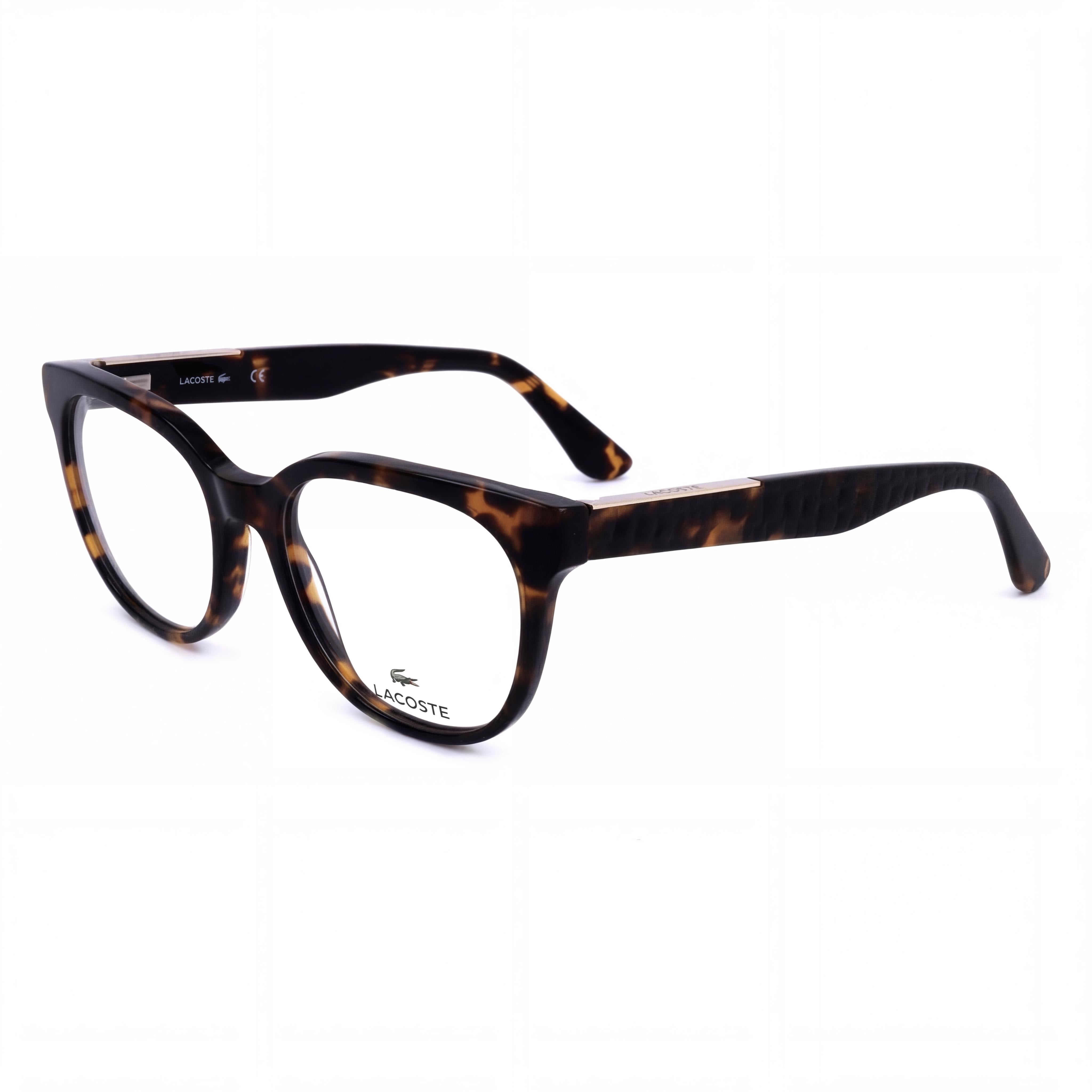 Lacoste L2901 Havana Square Unisex Eyeglasses, Acetate, Photo 1