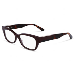 Lacoste L2907 Red Oval Eyeglasses Unisex, Propionate frame