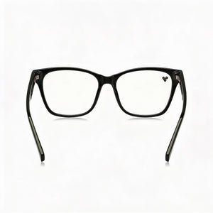 Lacoste L2920 Square Eyeglasses Unisex — side view, Black temples