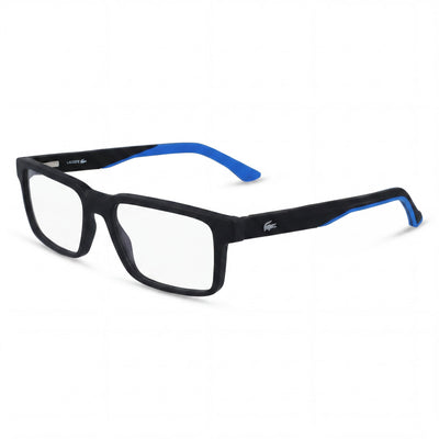 Lacoste L2922 Black Square Eyeglasses Unisex, Injected frame
