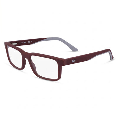 Lacoste L2922 Dark Red Rectangle Eyeglasses for Women, Injected Plastic frame