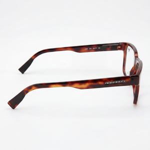 Lacoste L2927 Rectangle Eyeglasses Men — side view, Havana Injected temples