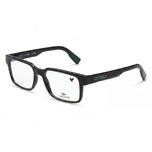 Lacoste L2928 Black Rectangle Eyeglasses Unisex, Injected frame