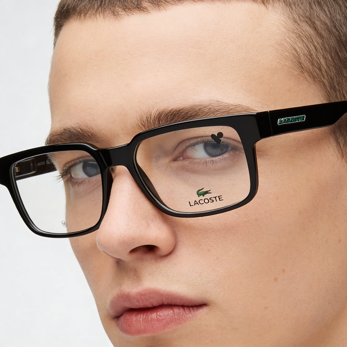 Gafas Rectangulares Unisex Lacoste L2928 Negras, Inyectadas 53mm, Photo 3