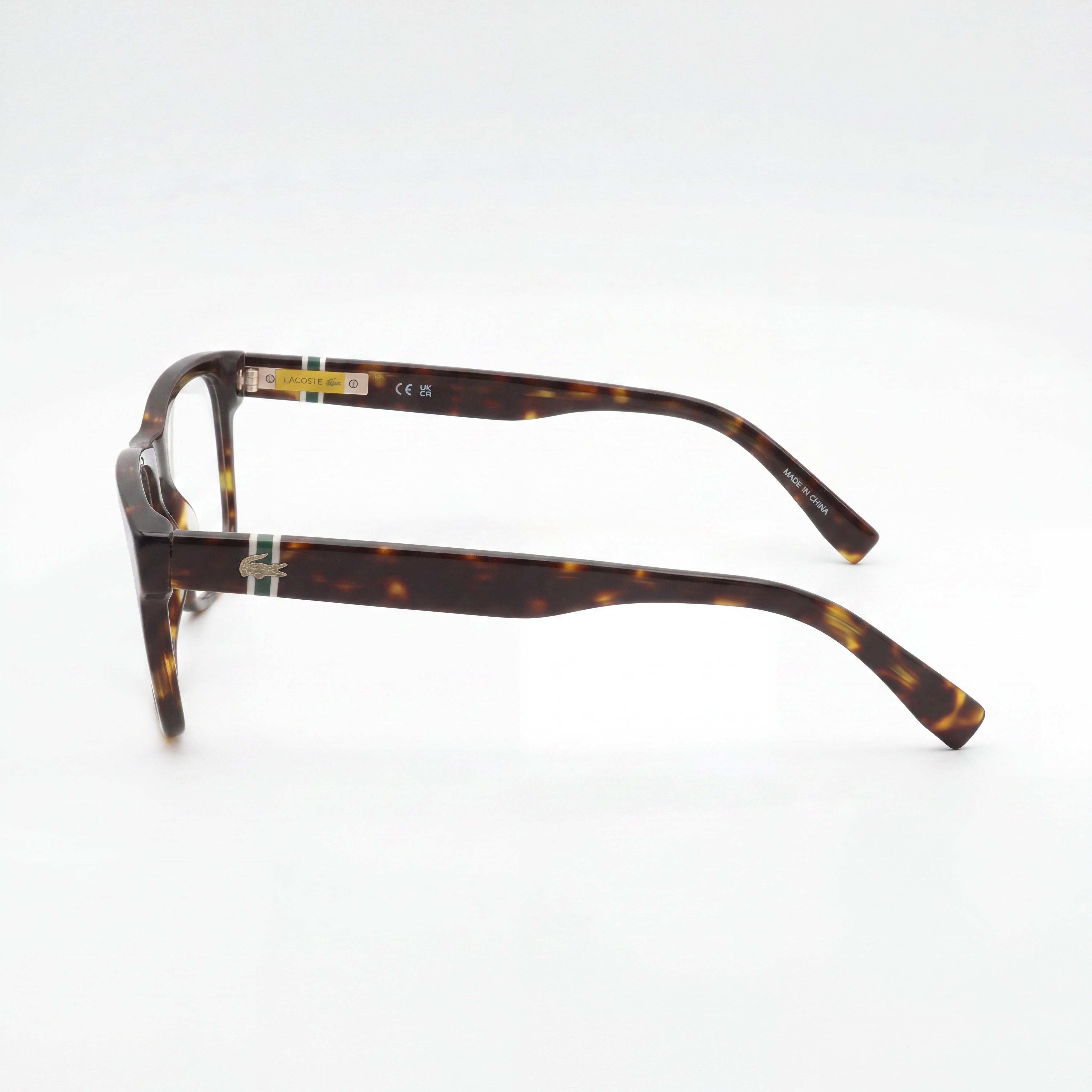 Lacoste L2933 Dark Havana Rectangle Eyeglasses for Women, Acetate 54mm, Photo 2