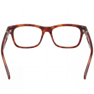 Lacoste L2933 Rectangle Eyeglasses Women — side view, Havana Acetate temples