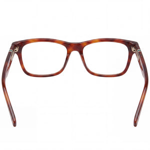 Lacoste L2933 Rectangle Eyeglasses Women — side view, Havana Acetate temples