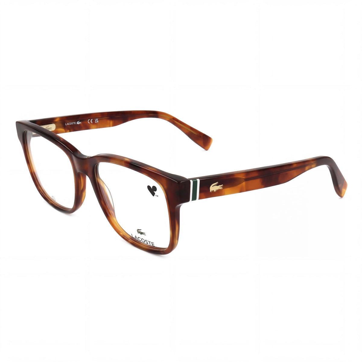 Gafas rectangulares unisex Lacoste L2937 Havana Blonde, 54 mm, Photo 1