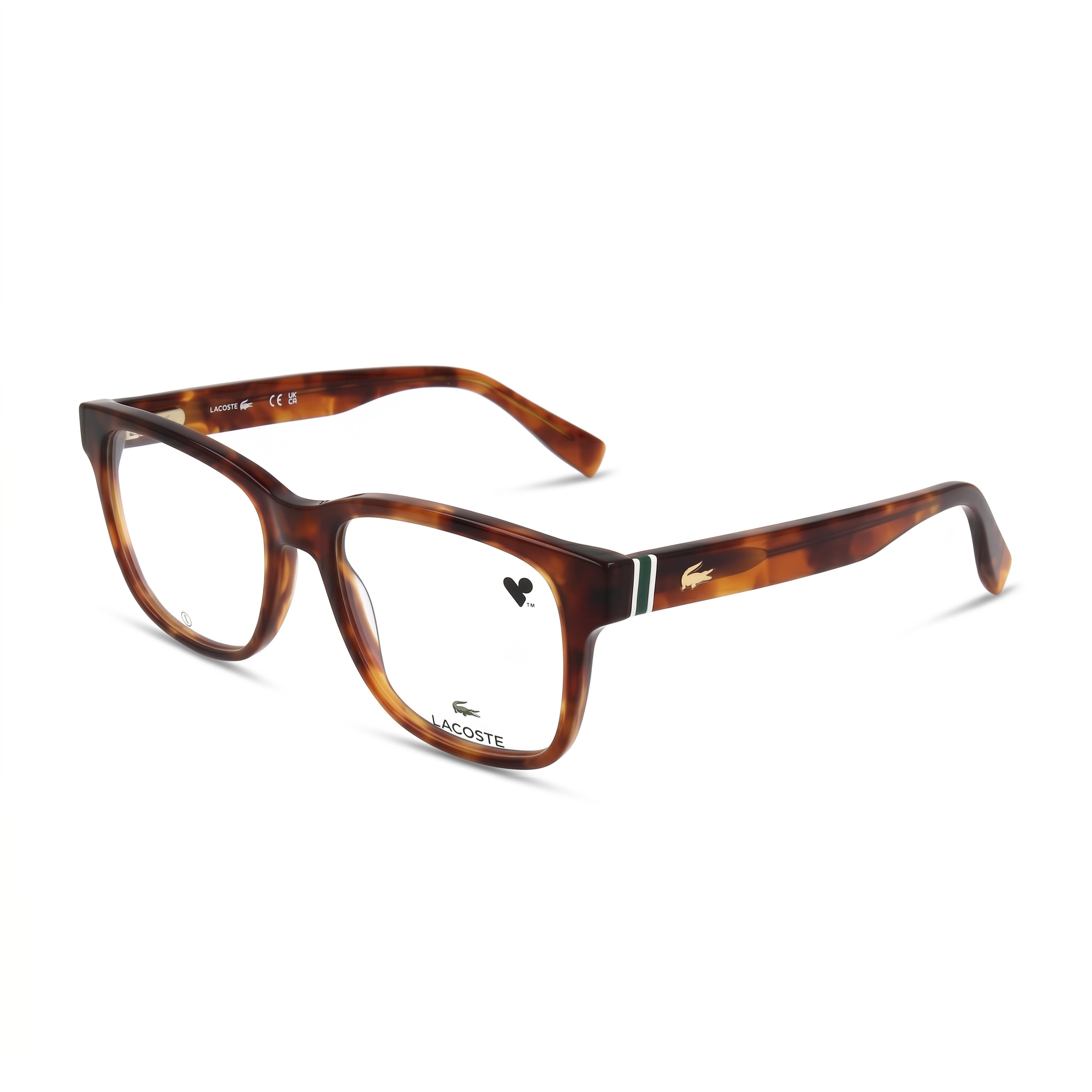 Lacoste L2937 Gafas Rectangulares Unisex, Havana Blonde, Metal, Photo 1
