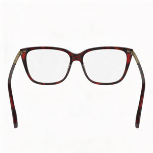 Lacoste L2939 Rectangle Eyeglasses for Women — interior view, Polycarbonate demo lenses