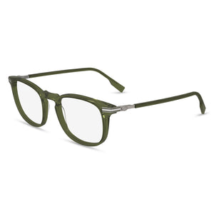 Lacoste L2954 Transparent Rectangle Eyeglasses for Men, Acetate frame